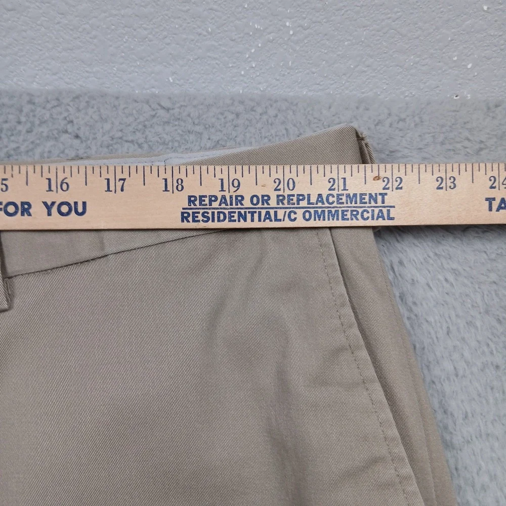 Haggar Chino Pants Mens 44x30‎ Khaki Tan Stretch Casual Dress